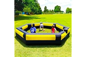 OZIS Gaga Ball Pit Inflatable 15FT with Built-in Blower, Portable Gaga Pit for Indoor Outdoor School Family Activities Easy to Setup