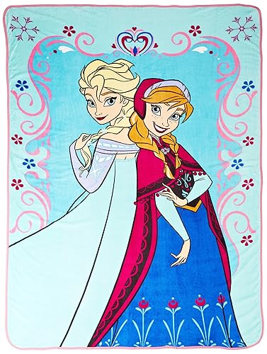 Jay Franco Disney Frozen Spring Time Faux Mink Fleece Blanket