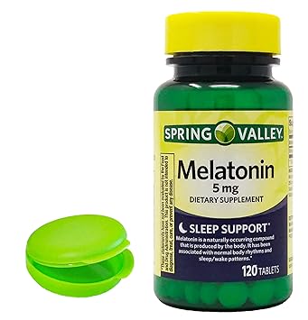 Amazon.com: Melatonin 5mg, 120 Tablets. Plus Free Bonus 1 mini Pill ...