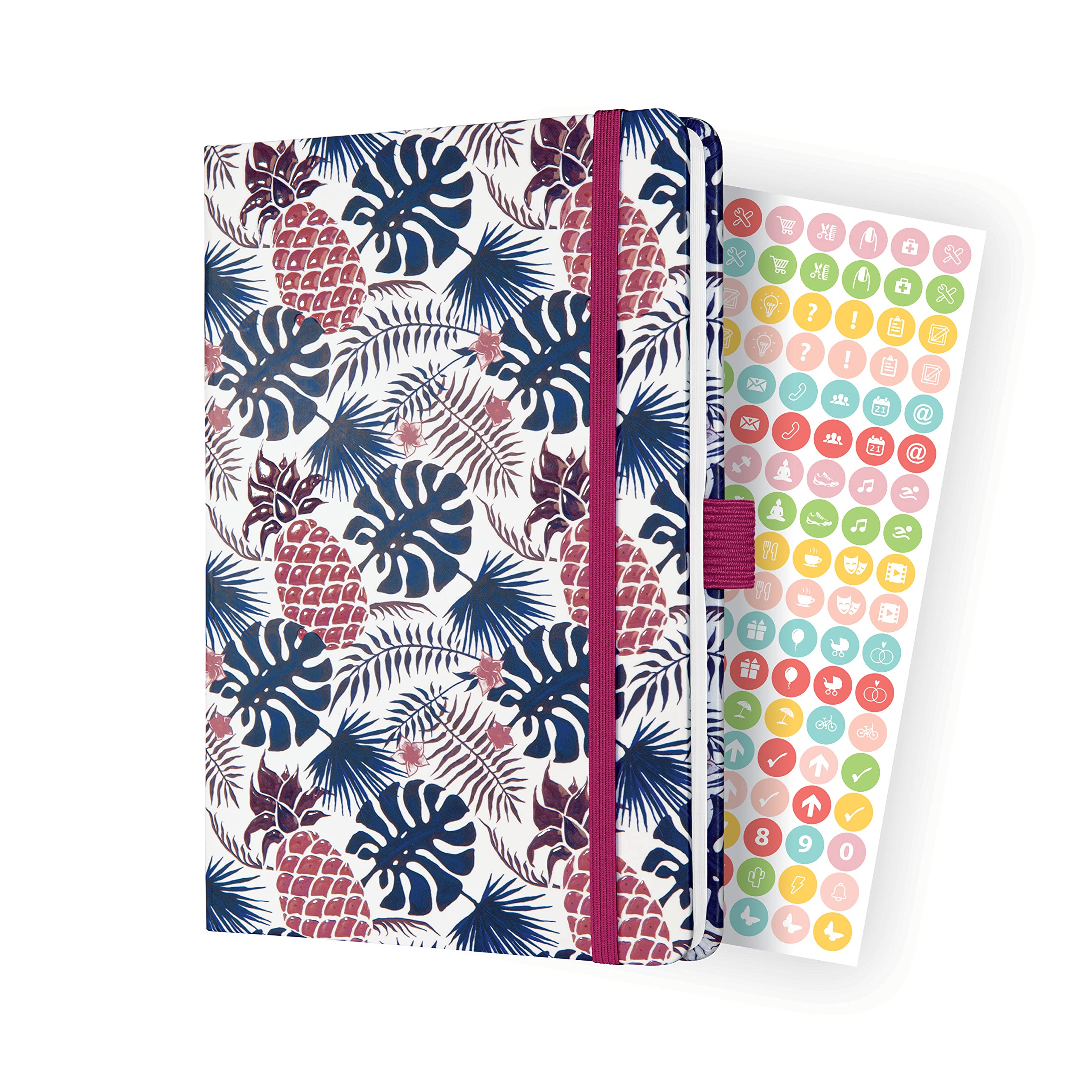 SIGEL J3317 Jolie Weekly diary 2023 - Tropic Blue - 13,5 x 20,3 cm - hardcover - 174 pages - blue