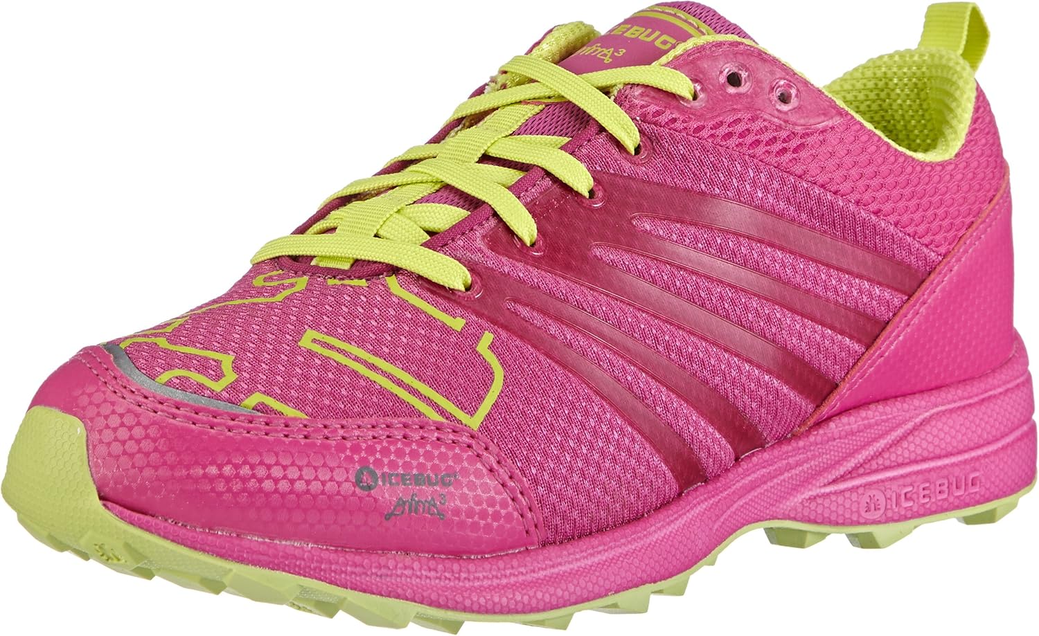 Icebug Women's Anima3L Rb9X Running Shoes, Peony/Poison, 7.5 UK