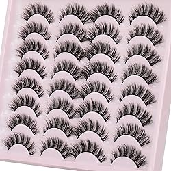 JIMIRE Wispy Faux Mink Cat Eye Lashes Fluffy
