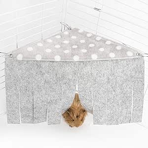 Niteangel Corner Fleece Forest Hidey Curtain Hideouts for Rabbit, Chinchillas, Hedgehogs, Guinea Pigs, Hamster - Accessories &amp; Toys