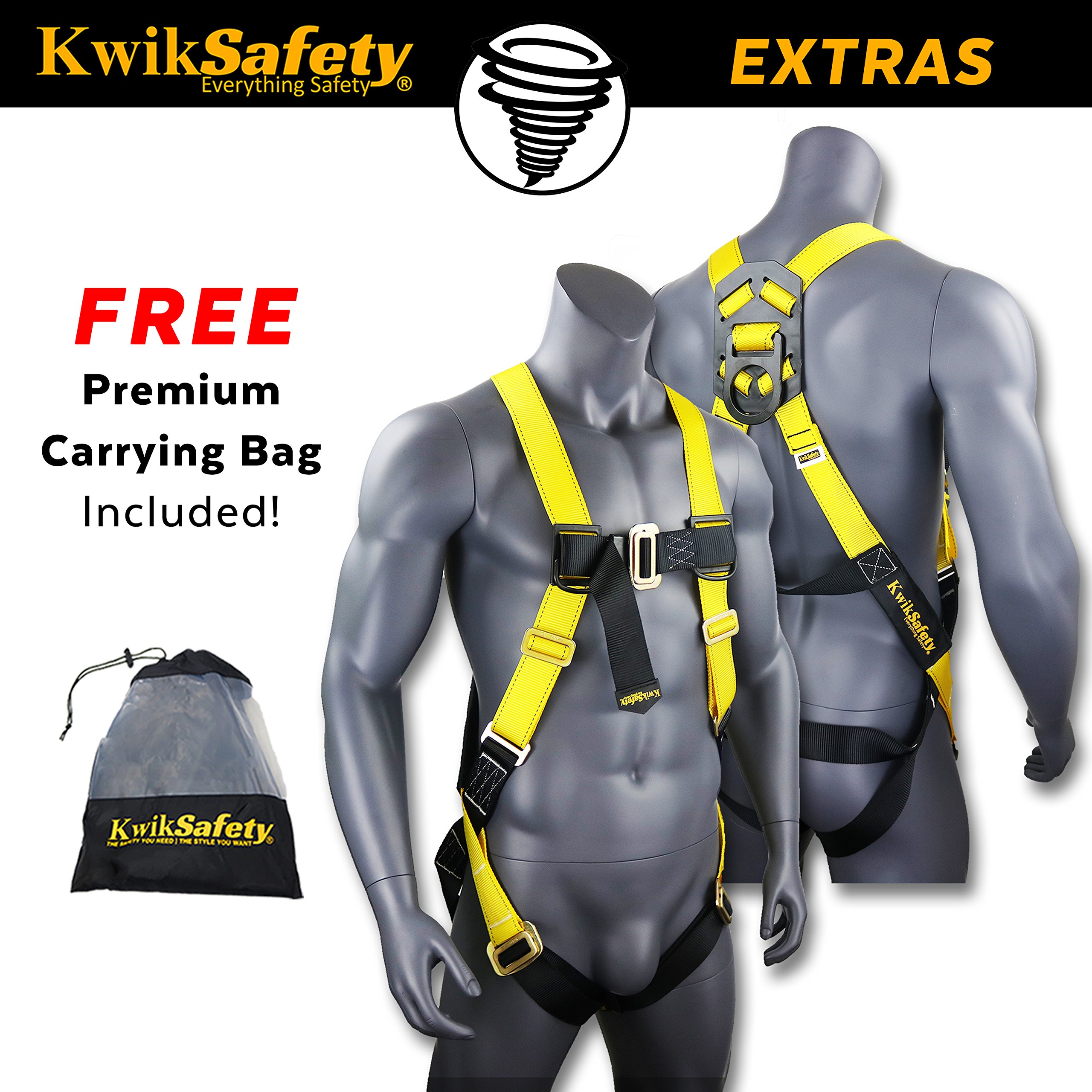 KwikSafety (Charlotte, NC) Tornado KIT 1D Full Body Safety Harness, 6