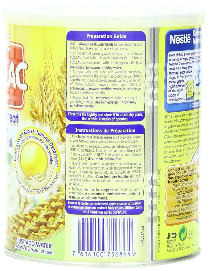 Nestle Cerelac Honey And Wheat With Milk From 12 Months 14 11 Ounce Cans Pack Of 4 Amazon Com Grocery Gourmet Food Nestle Cerelac Honey And Wheat With Milk From 12 Months 14 11 Ounce Cans Pack Of 4 Amazon Com Grocery Gourmet Food