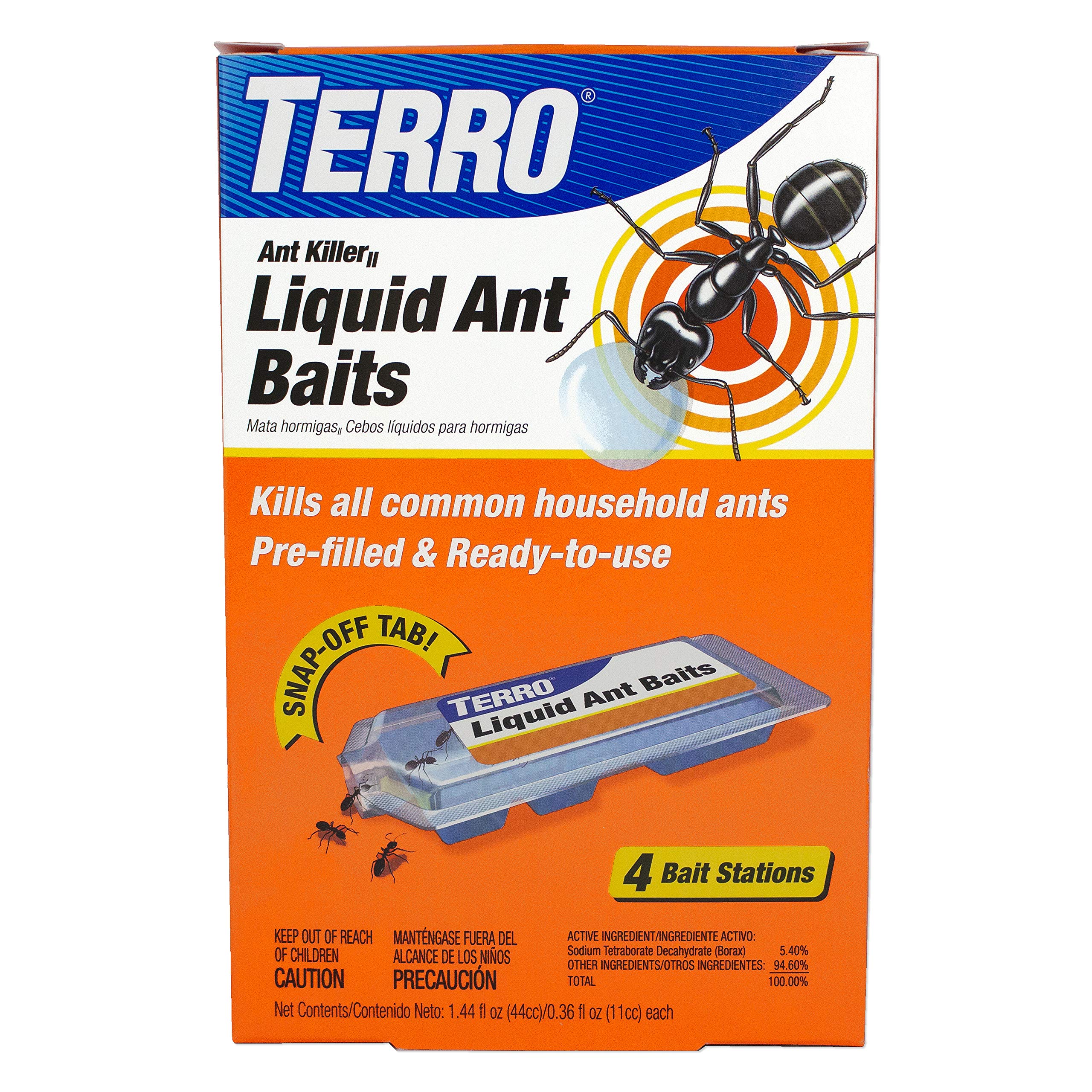 Photo 1 of  3 Terro T324B 4-Pack Liquid Ant Baits, Orange