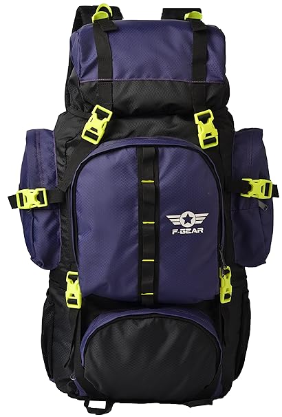 F Gear Military Neutron Polyester 50 Ltrs Blk Purple Dnmd Rucksack (2749)