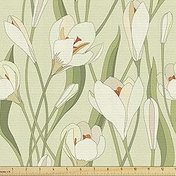Ambesonne Garden Art Fabric by The Yard, Spring