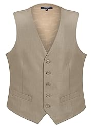 Gioberti Men's Formal Suit Vest Fit for Business or