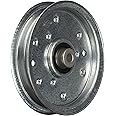 MaxPower 332511B Flat Idler Pulley for MTD/Cub Cadet/Troy-Bilt Replaces 956-04129, 753-08171, 756-04129, Many Others, Silver