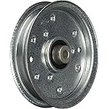MaxPower 332511B Flat Idler Pulley for MTD/Cub Cadet/Troy-Bilt Replaces 956-04129, 753-08171, 756-04129, Many Others, Silver
