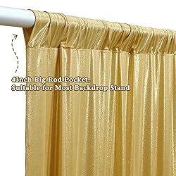 Outpain Thick 40 ft x 10 ft Gold Sequin Backdrop