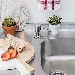 Soap Dispenser for Kitchen Sink (Chrome), Built in