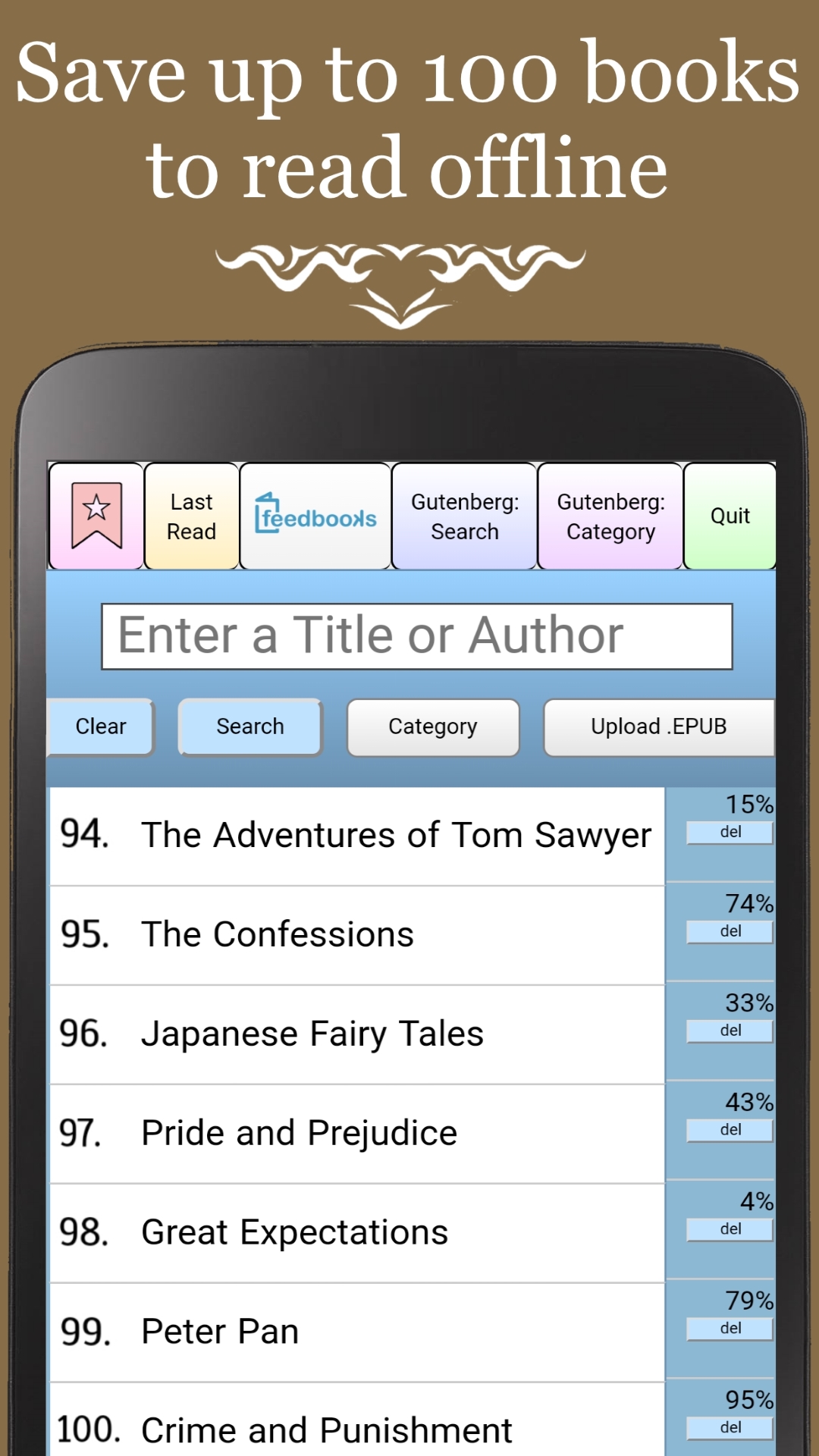 Gutenberg Books PRO: NO ADS! 100,000 FREE eBooks/Novels + EPUB/TXT/PDF Reader, 100% LEGAL & FREE (Easy-to-use Android App with Auto-Scrolling, Notepad, Audio Books, Bookmark & Many More Features!) This app may not work with old Kindles/Fires