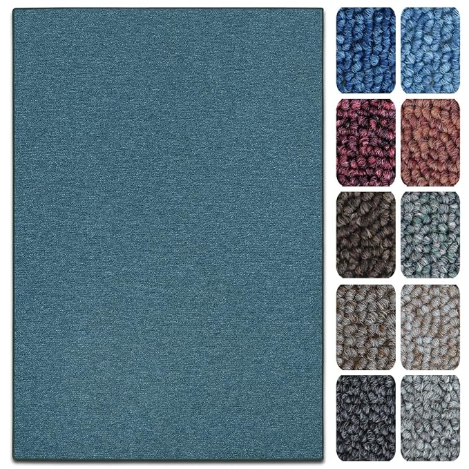 casa pura Teppich London | viele Größen | pflegeleichter Flacher Schlingenflor | Flurteppich, Wohnzimmerteppich, Küchenteppic
