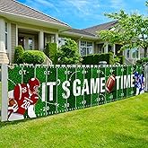 Football Party Supplies Yard Banner, It’s Game Time Football Banner tailgate party decorations Garden Banners Foo tball Float Decorations for Trailer