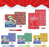 BONNYCO Invisible Ink Pen & Notebook 32 Pack Superhero Party Bag Fillers Kids view 5