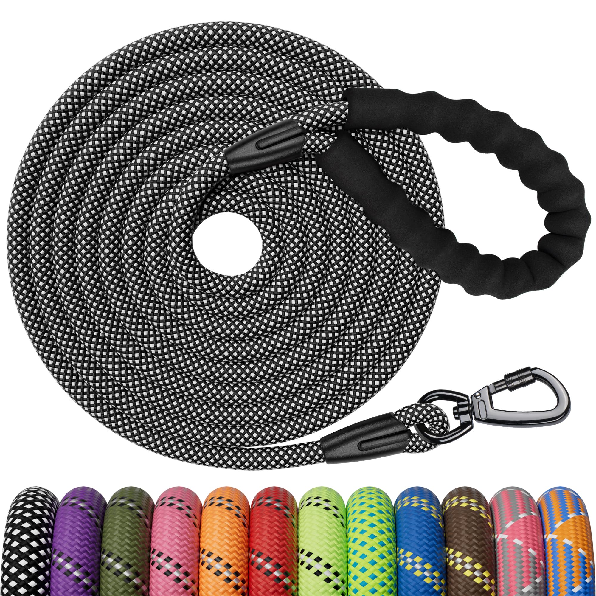 Kdsvakd Long Dog Training Lead, 15m / 50FT Check Cord Recall Nylon Long Line Lead For Puppy, Small, Medium, Large Dog Camping Walking — image 1