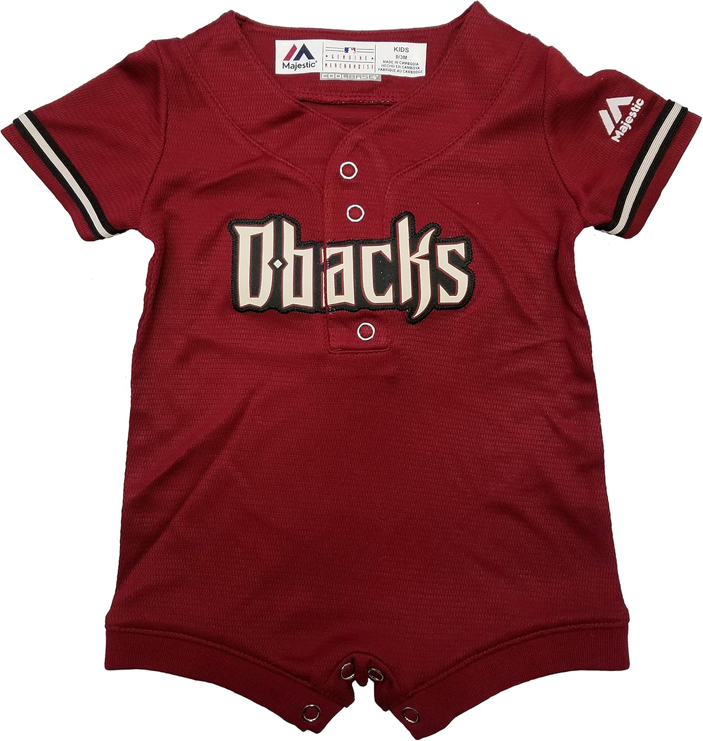 Majestic Arizona Diamondbacks Red Alternate Cool Base Romper Jersey: Clothing