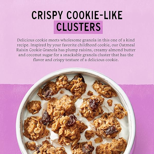 PURELY ELIZABETH, COOKIE GRANOLA OATMEAL RAISIN, 11 OUNCE