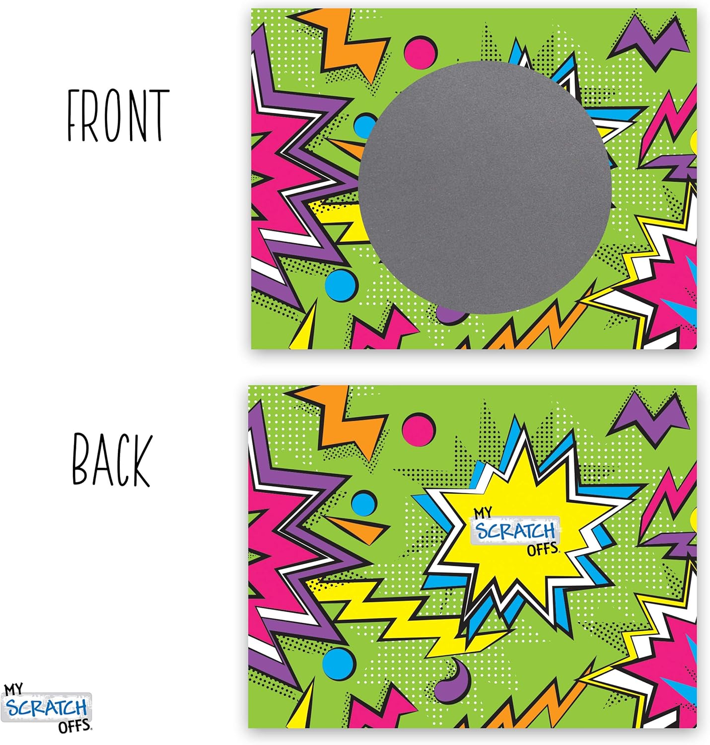 My Scratch Offs Scratch-Off Card Prizes for Kids Students Teacher Supplies for The Classroom 50 Pack: Toys & Games