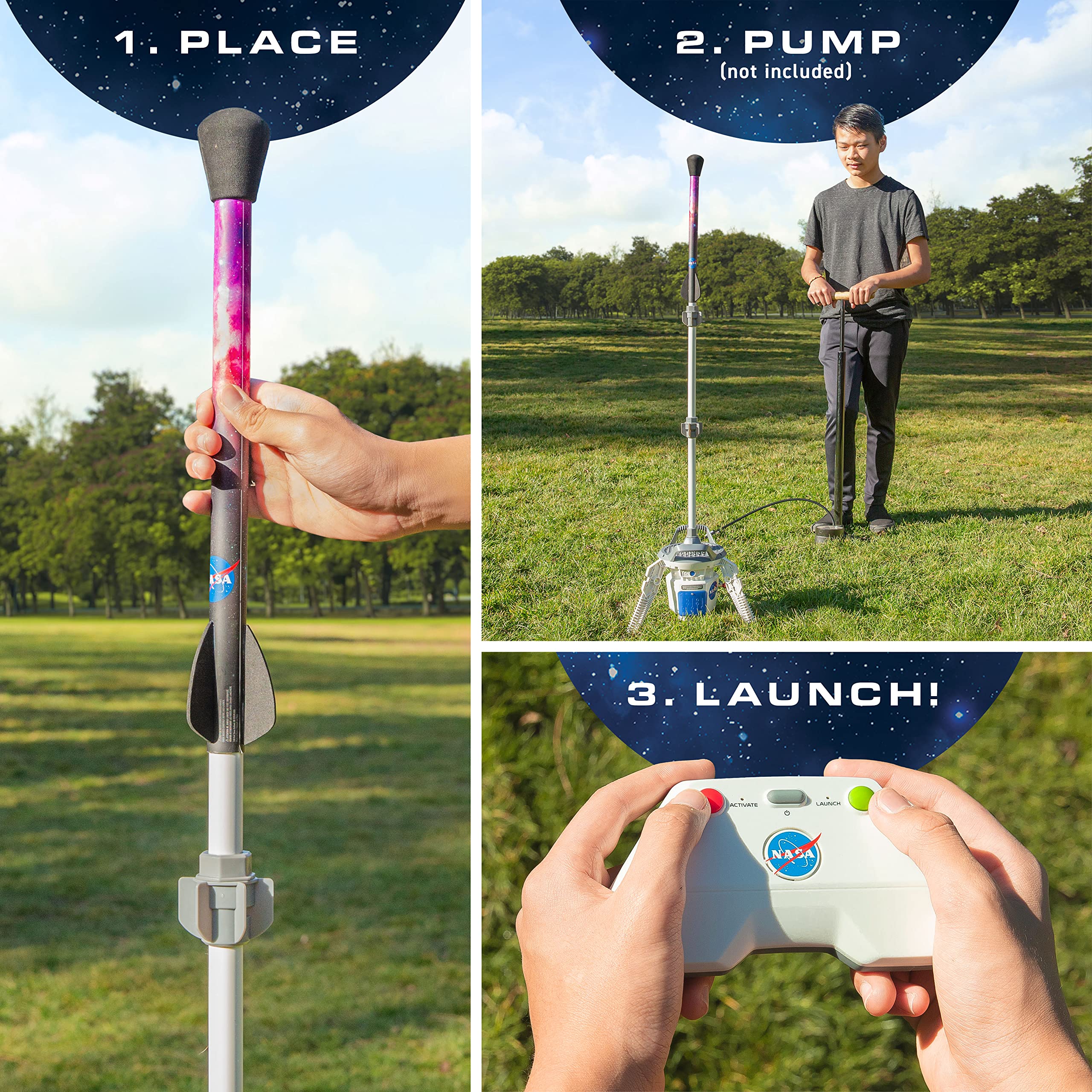 Mua NASA Air Rocket Launcher Kit - Launch Model Rockets Up to 250 Feet ...
