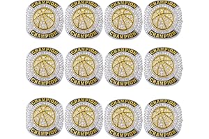 CHXIXUE Basketball Championship Ring Finalist Ring Trophy Award Winner MVP Collectible Gift
