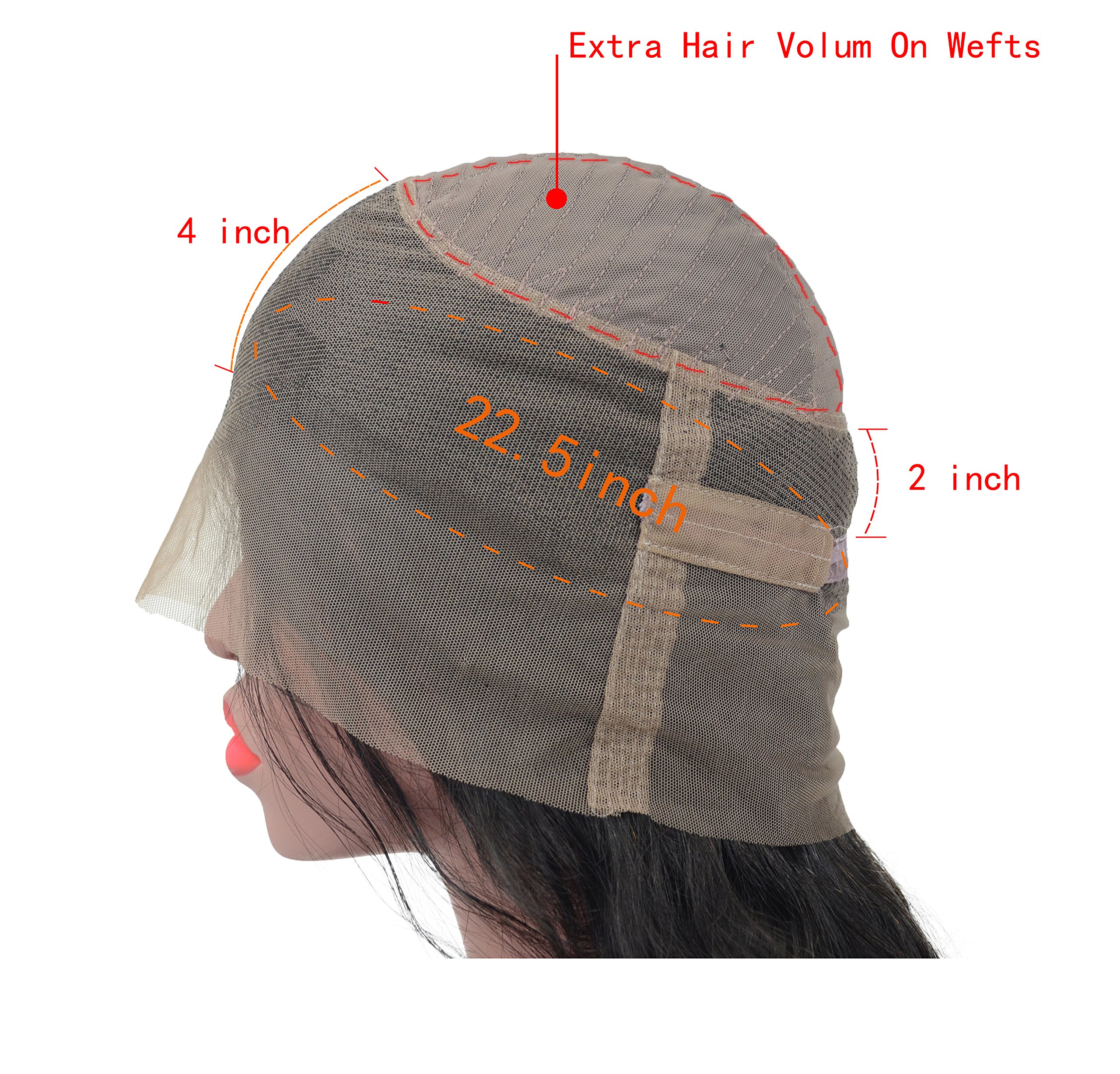 Pre Plucked 360 Lace Front Wigs Human Hair Straight, Veer Brazilian Virgin Human Hair With Baby Hair for Women Natural Black Color(#1B) 16inch