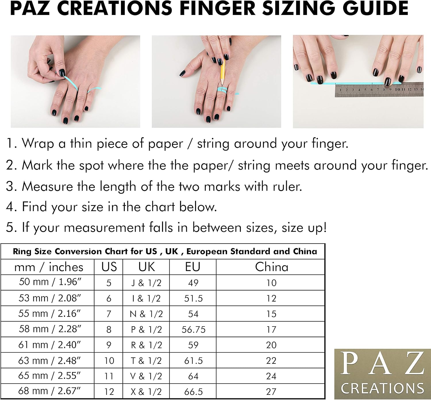 PZ Paz Creations Silver Spinner Ring | 925 Sterling Silver | Rose Gold Spinners | Rings for Women: Clothing