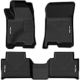 Husky Liners Weatherbeater Floor Mats | Fits 2024 - 2025 Chevrolet Colorado & GMC Canyon Crew Cab | Front & 2nd Row, 3-pc Black - 99221