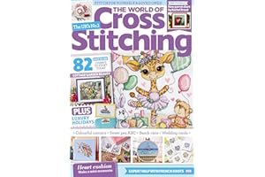 Cross Stitching Collection with 82 Easy-to-Use Charts – Cute Animal Designs, Garden Scenes, Beach Views, Wedding Cards, and C