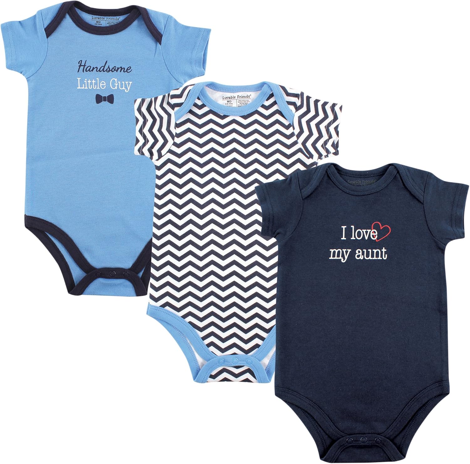 Luvable Friends Unisex Baby Cotton Bodysuits: Clothing