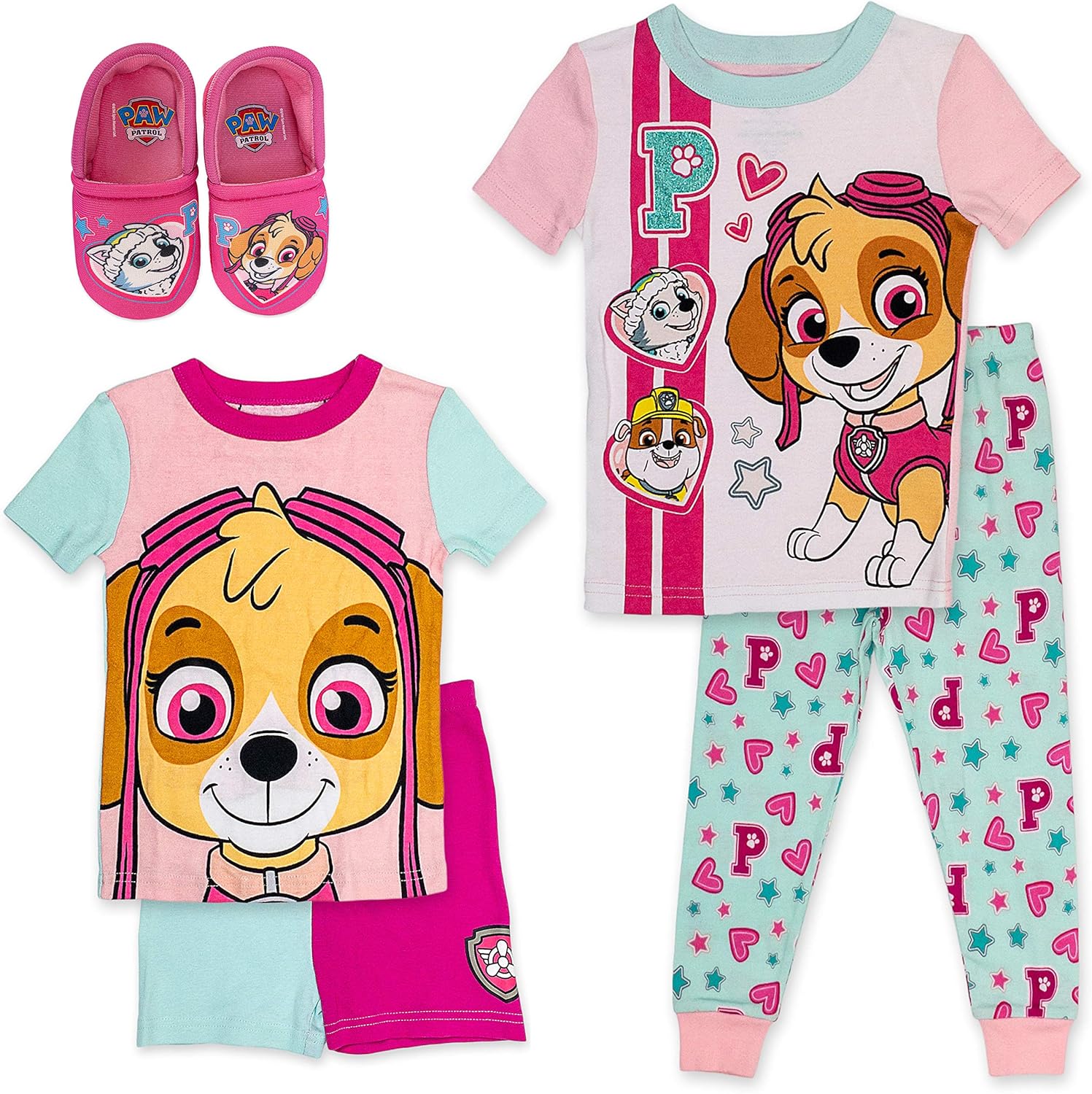 Amazon.com: Paw Patrol Girls 4 Piece PJ 