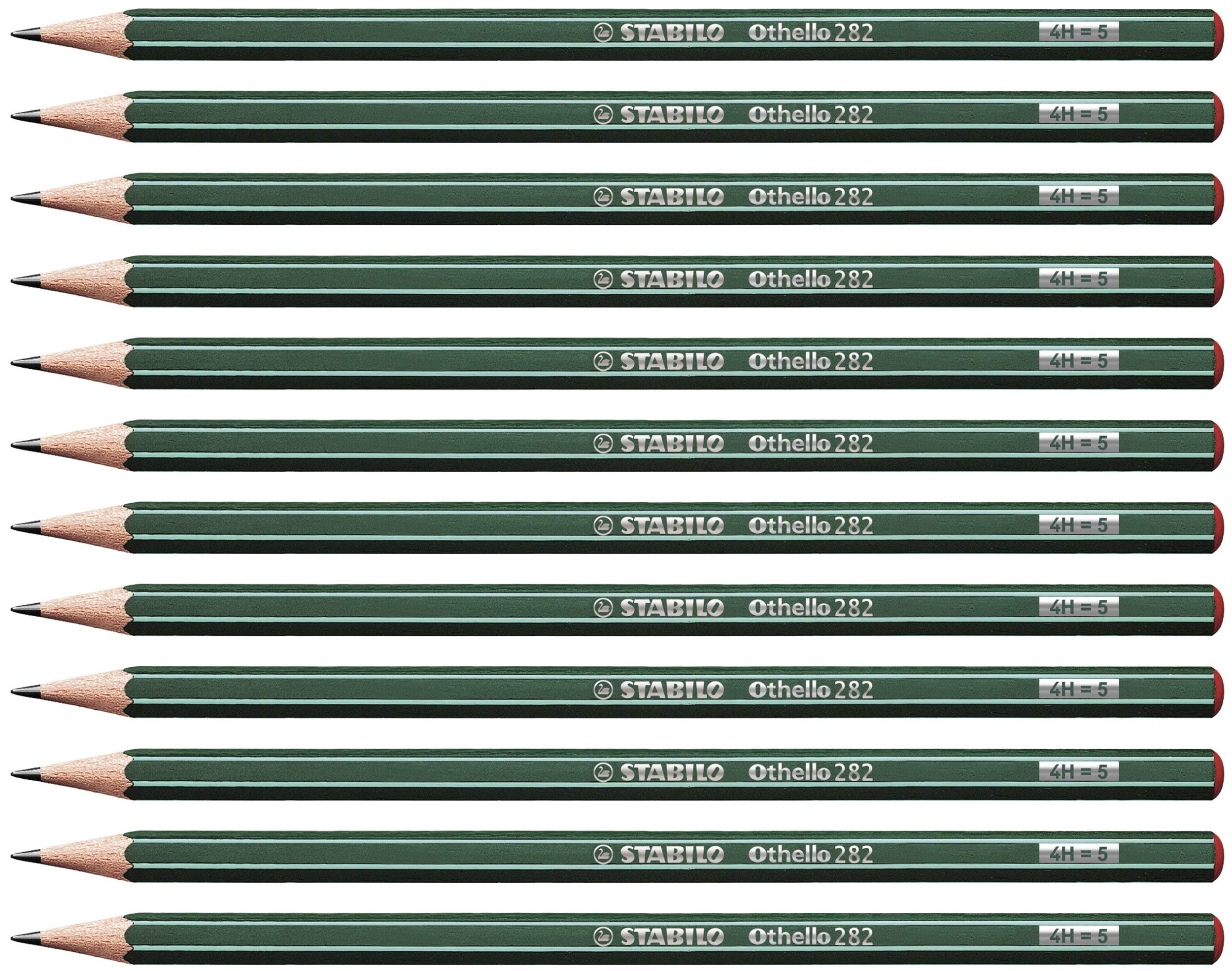 STABILO Othello - Graphite Pencil - Pack of 12 - Degree H