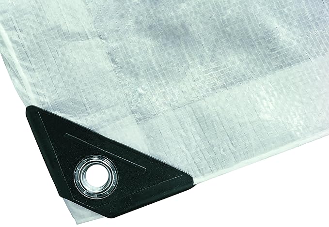 Noor Gewebe-Plane PP/PE, Weiß, 3 x 5 m