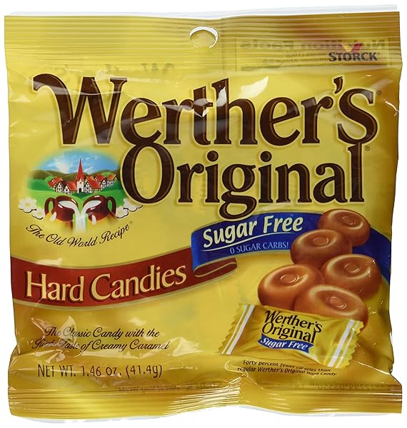 WERTHER’S ORIGINAL SUGAR FREE HARD CANDIES 1.46 OZ (3 PACK)