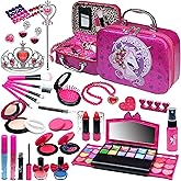 Kids Makeup Kit for Girls - Real Make up kit Toys Little Girl Toddler & Non-Toxic Make Up Set,Child Princess Play Pretend Birthday Gift,Age4+5 6 7 8 9 10-12 Year Old
