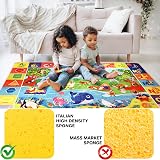 QUOKKA ABC Baby Play Mat 150x112 cm Non-Slip Plush Crawling Floor Rug view 6