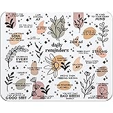 OFlich Boho Mental Health Awareness Daily Reminder Inspirational Quotes Mousepad 9.5×7.9 Inch Non-Slip Rubber Base Square Mouse Pads for Computers Laptop Office Home Dorm Desk Decor
