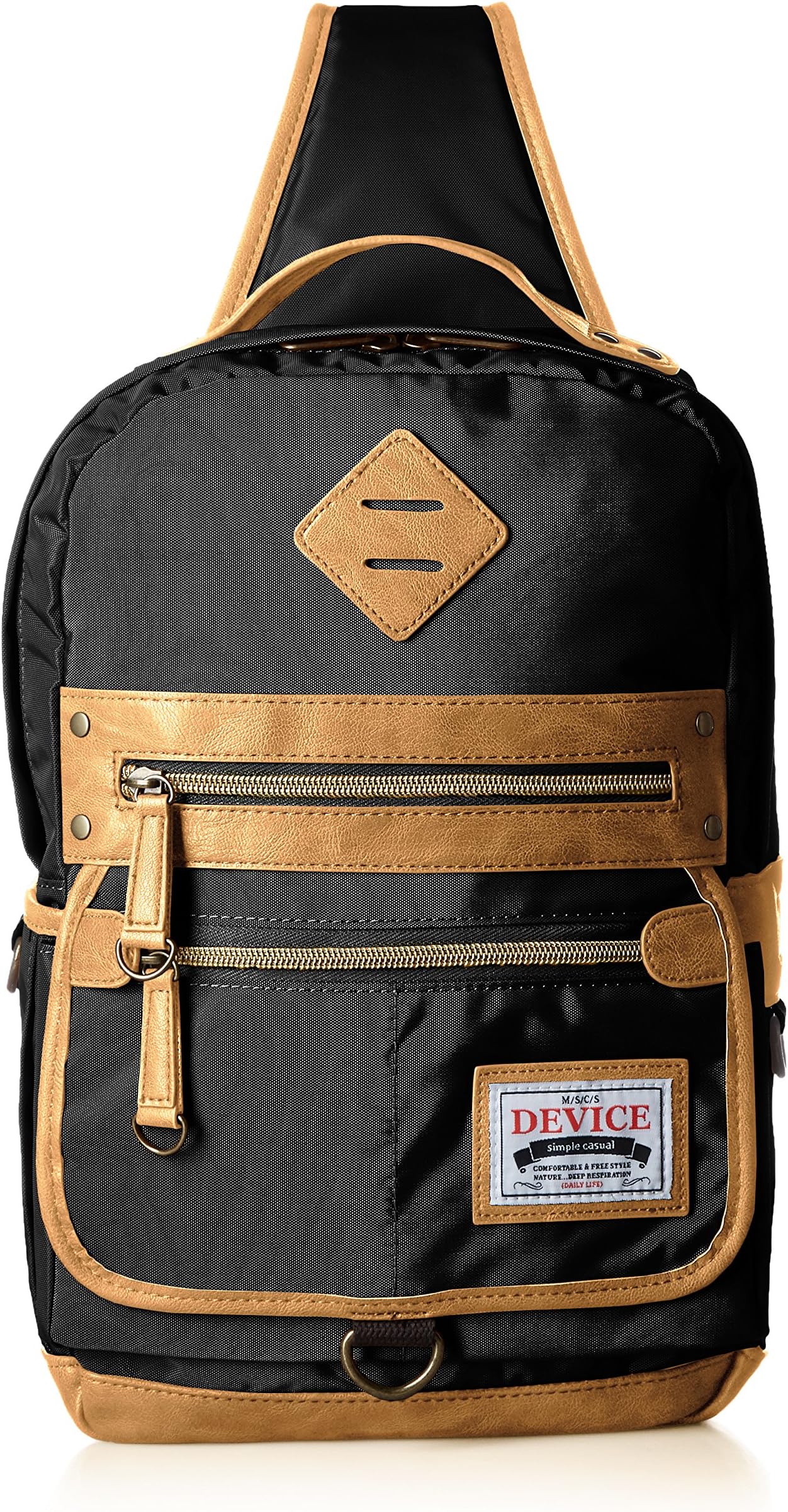 DEVICE Camp Mega Messenger Shoulder Bag Backpack (DBN-40038) Black