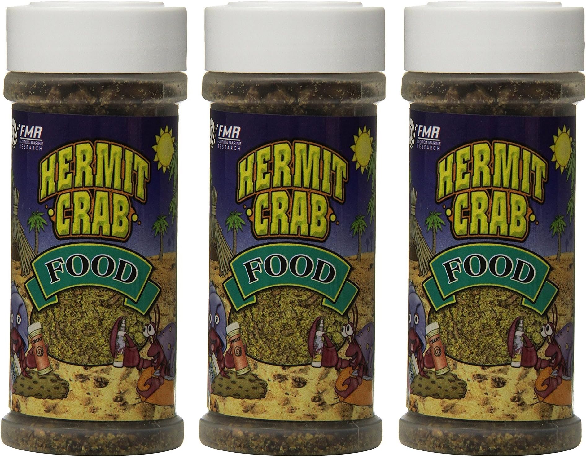 3 Pack of Hermit Crab Food, 4 Ounces each