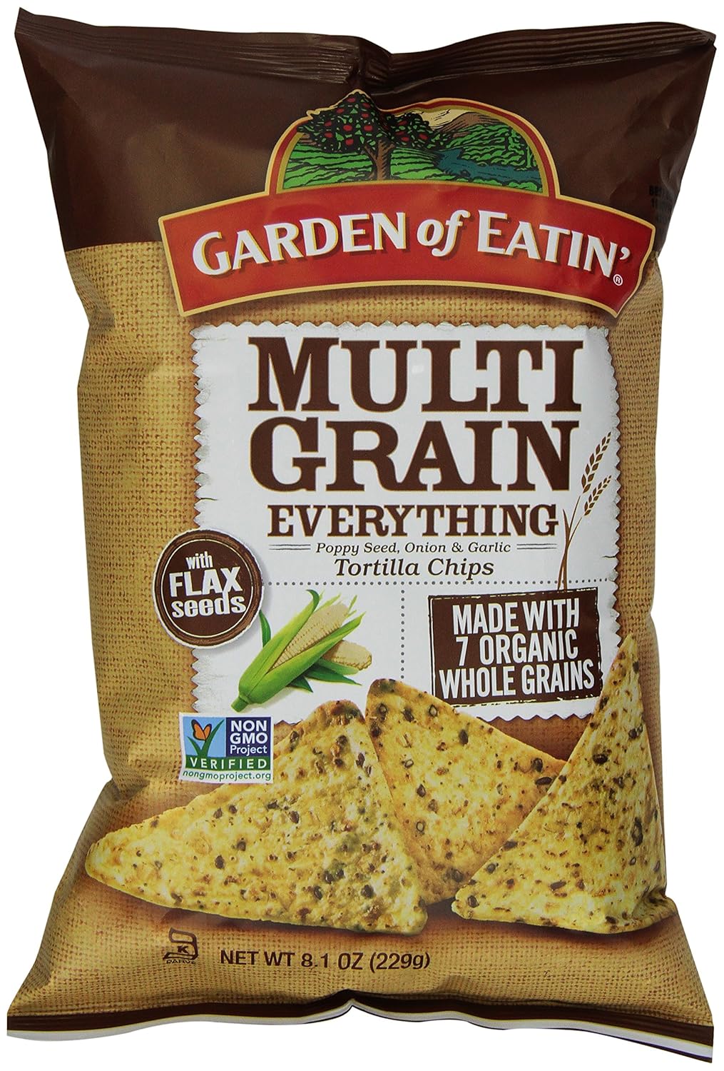 Garden of Eatin Multigrain Everything Tortilla Chips (Poppy Seed, Onion & Garlic)