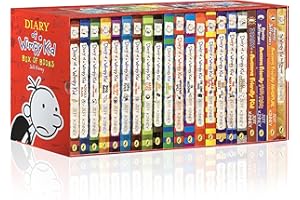 HUNNEE Jeff Kinney A Library of a Wimpy Kid 1-21 Boxed Set, 21 Complete Series Collection, Original Paperback Edition