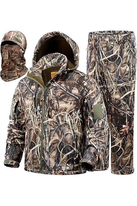 redhead blaze orange parka