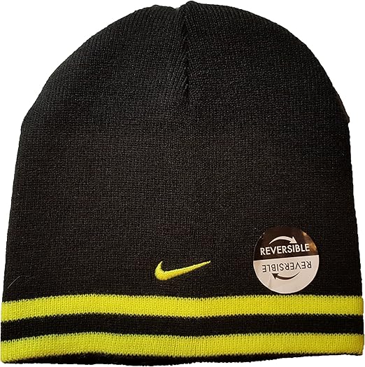 Nike Boys One Size 8/20 Reversible Beanie (Black/Volt): Amazon.ca: Sports & Outdoors