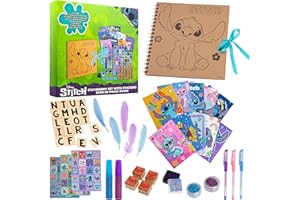 Disney Stitch Scrapbook Kit Kids Teenagers Craft Set Art Supplies Scrapbook Accessories Stickers Gel Pens Stitch Gifts