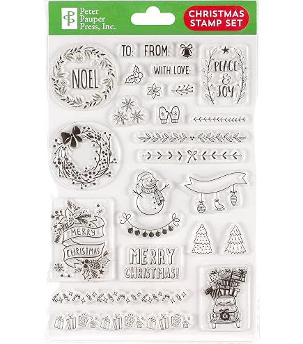 Inkadinkado Set Di 3 Timbri In Legno Con Ramoscelli, Pigne E Agrifoglio – Perfetto Per Scrapbooking E Biglietti Natalizi