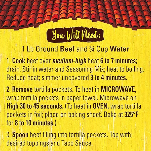 OLD EL PASO TORTILLA POCKETS DINNER KIT, 12.4 OZ