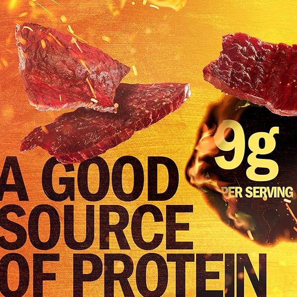 JACK LINK’S BEEF JERKY, SWEET & HOT, HALF POUNDER LARGE JERKY BAG – FLAVORFUL MEAT SNACK, READY TO EAT PROTEIN SNACKS WITH 9G OF PROTEIN PER SERVING, MADE WITH 100% BEEF