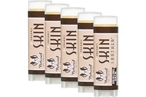 Natural Dog Company Skin Soother, Travel Stick, 0.15 oz., 5 Pack, Allergy and Itch Relief for Dogs, Dog Moisturizer for Dry Skin, Dog Lotion, Ultimate Healing Balm, Dog Rash Cream